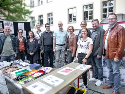 Organisatoren am Stand des Verein der Freunde des AAG Regensburg e.V.
